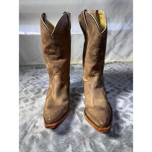COLLEGE BOOTS Nocona Alabama Crimson Tide Brown Leather USA Women’s Sz6